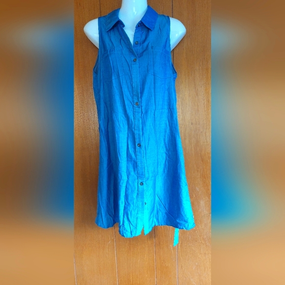 CUPSHE Chambray Mini Dress for Women - Picture 1 of 5